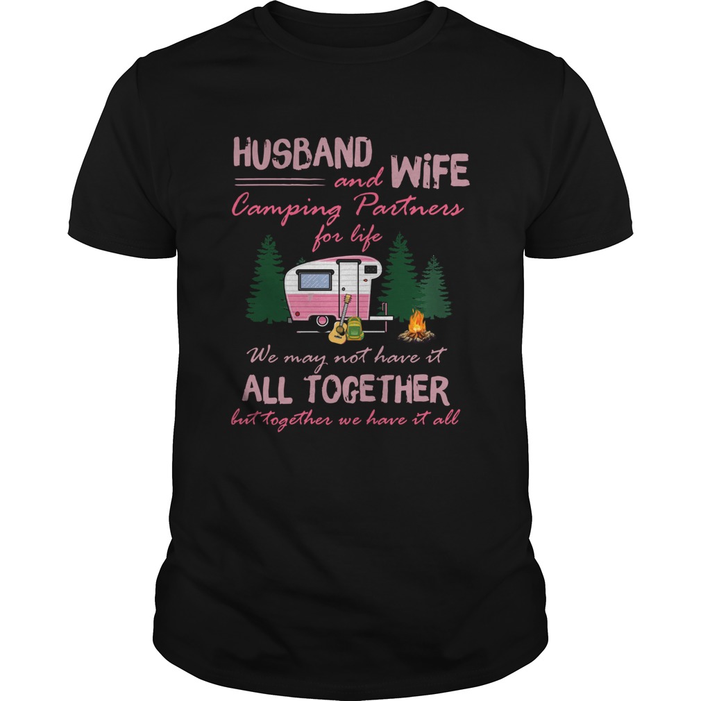 Husband And Wife Camping Partners For Life shirt