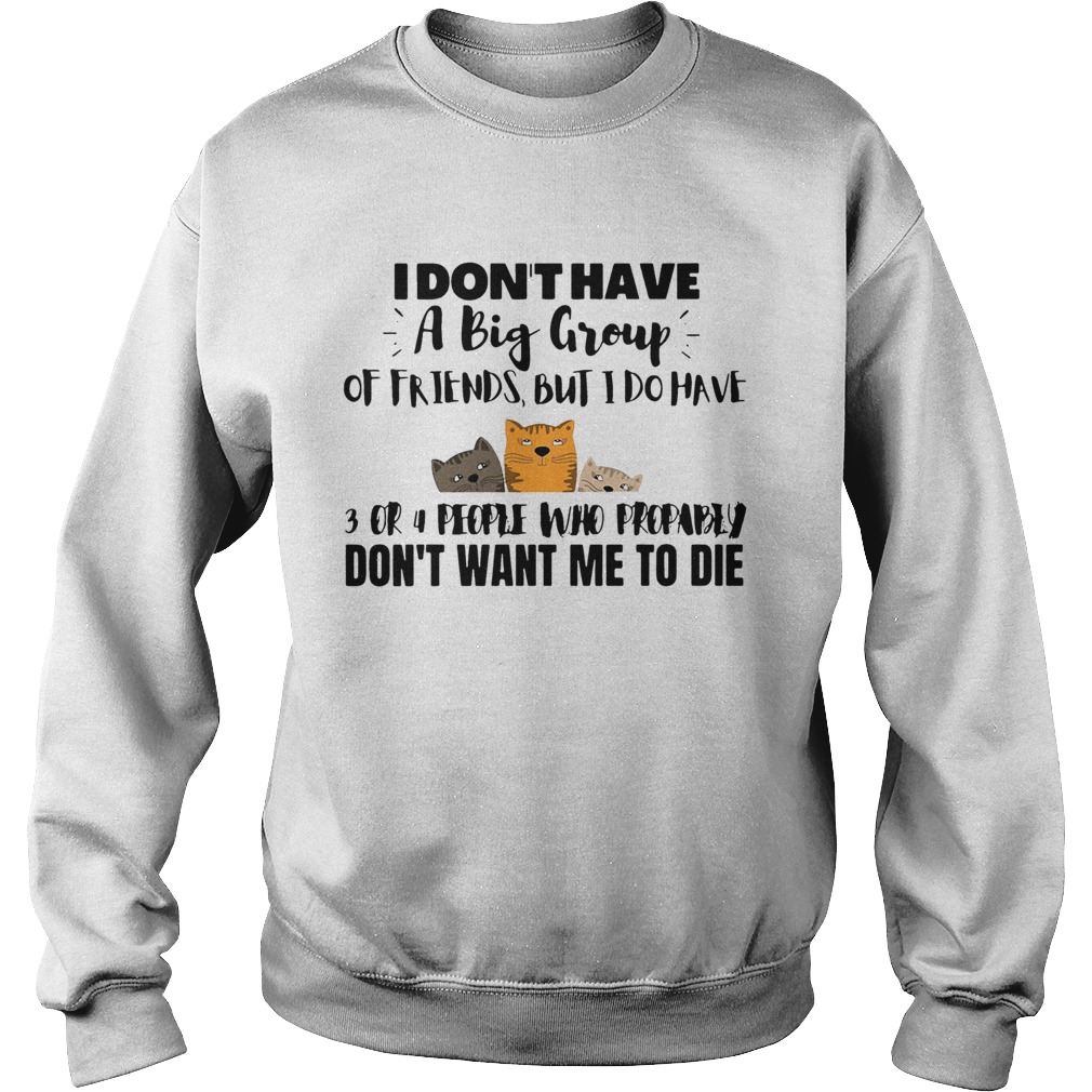 I Dont Have A Big Group Of Friends But I Do Have 3 Or 4 People  Sweatshirt