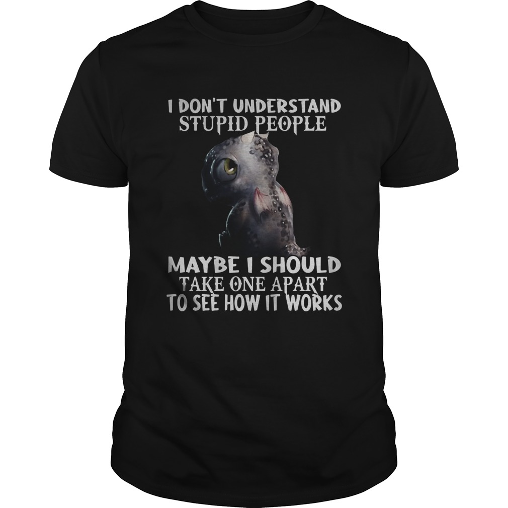 I Dont Understand Stupid People Maybe I Should Take One Apart To see How It Works Dargon shirt