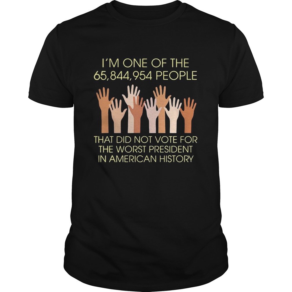 Im One of The 65 844 954 People hand skin color shirt