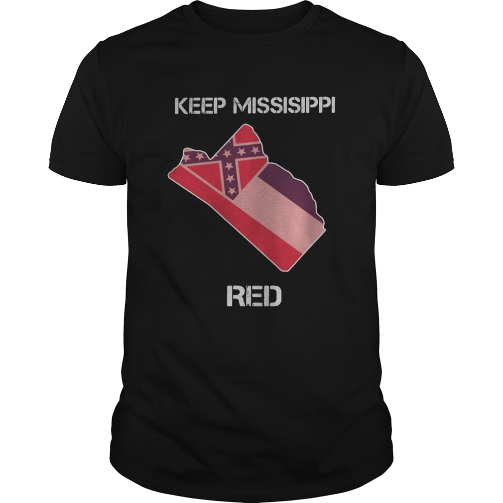 Keep Missisippi Red Map Flag shirt