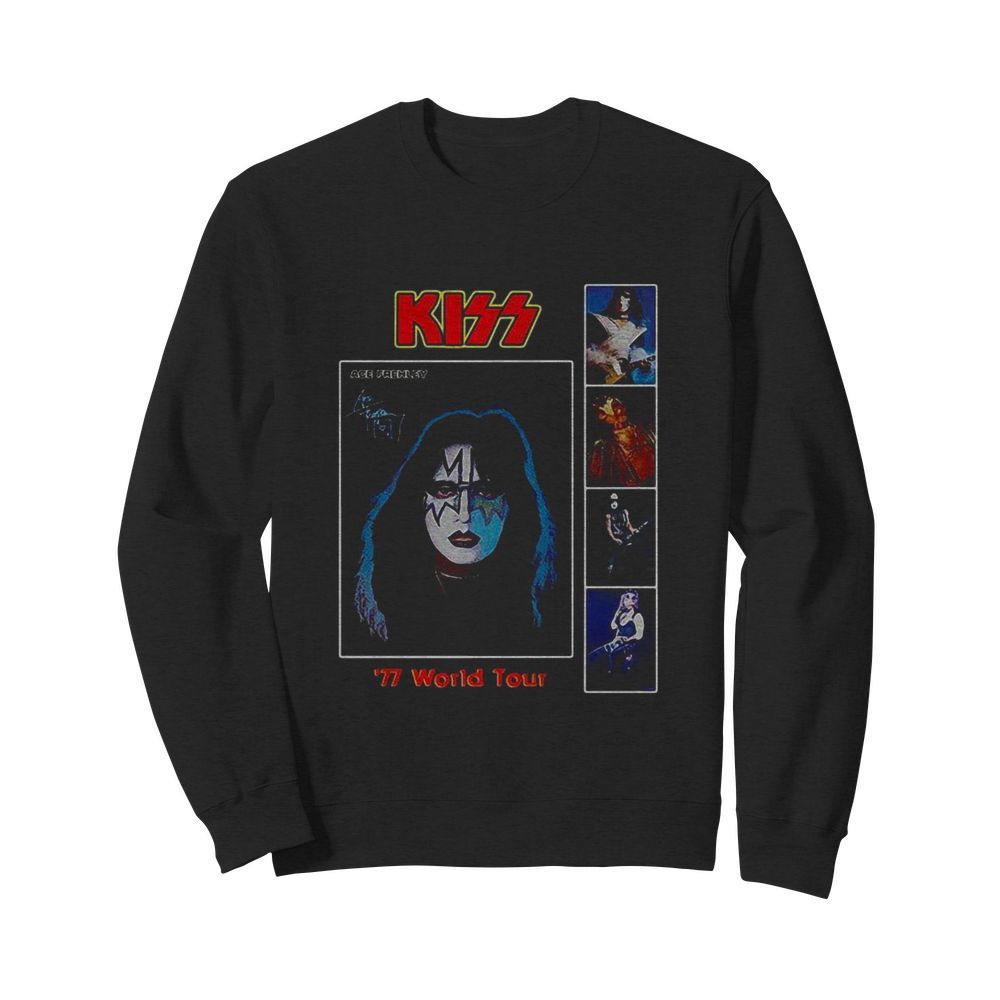 Kiss ace frehley 77 world tour signature  Unisex Sweatshirt