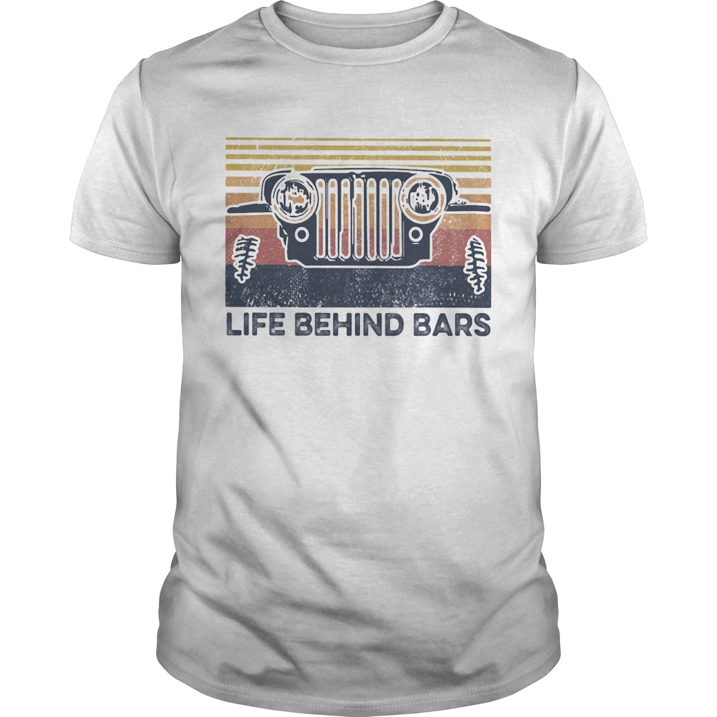 Life Bihind Bars Car Vintage Retro shirt