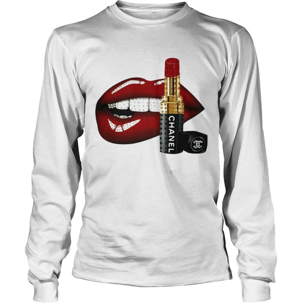 Lips And Chanel Lipstick  Long Sleeve