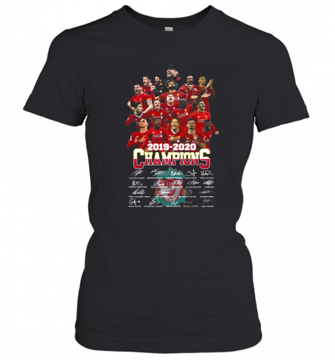 Liverpool Football Club 2019 2020 Champions Signatures T-Shirt Classic Women's T-shirt