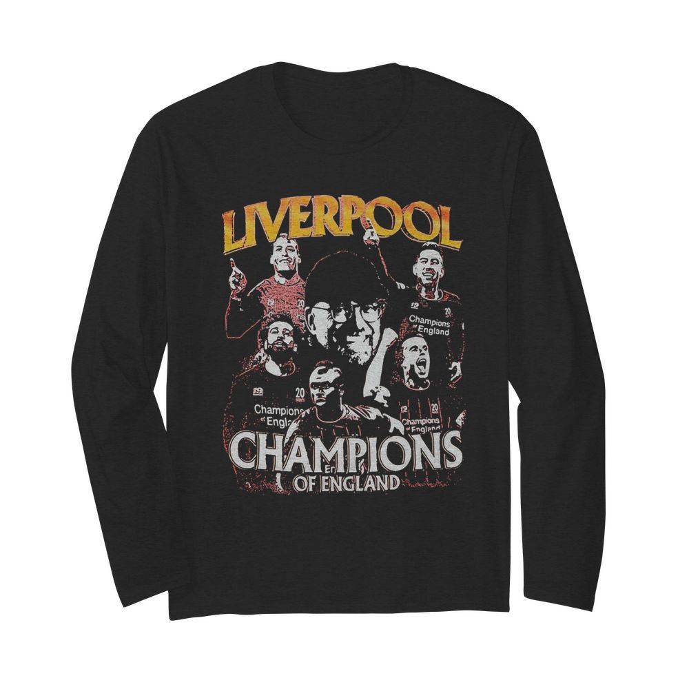 Liverpool champions of england players  Long Sleeved T-shirt 