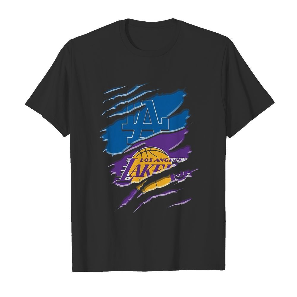 Los angeles dodgers and los angeles lakers shirt