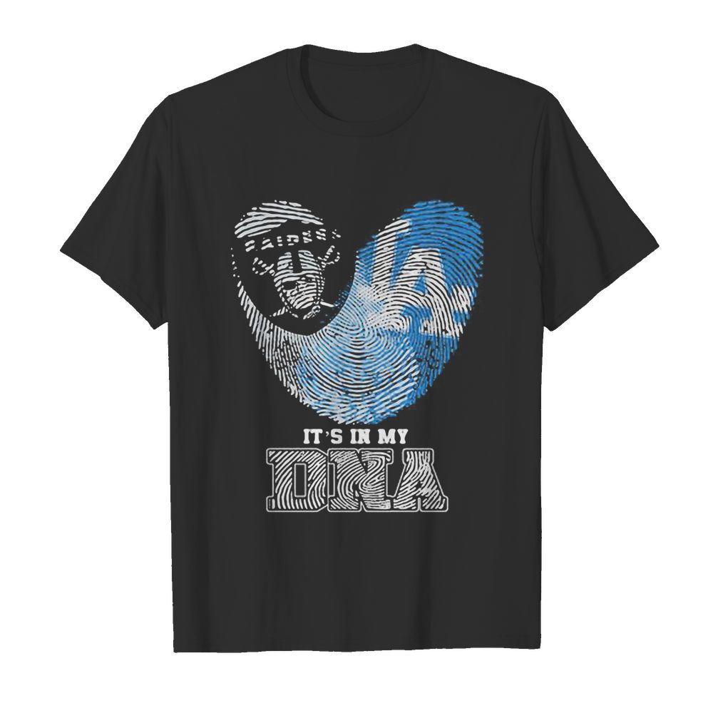 Los angeles raiders and los angeles dodgers heart it’s in my dna  Classic Men's T-shirt