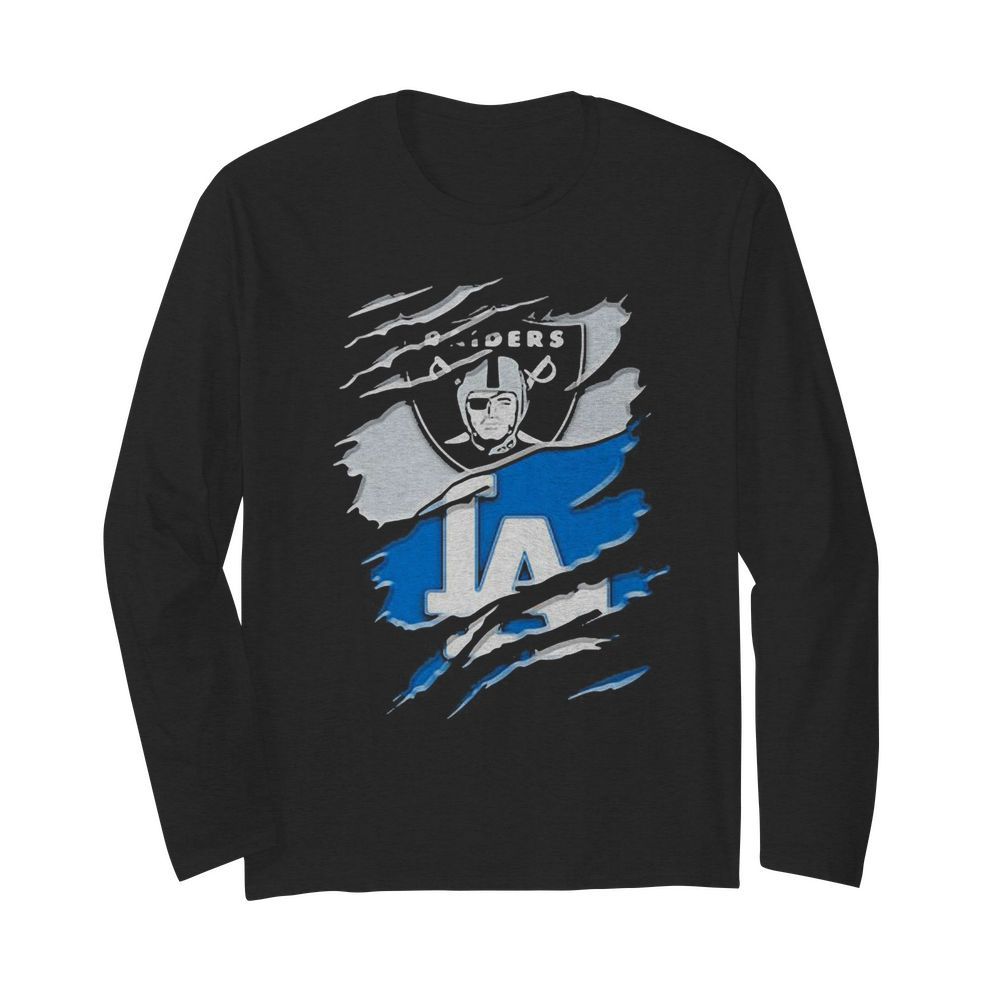 Los angeles raiders and los angeles dodgers  Long Sleeved T-shirt 