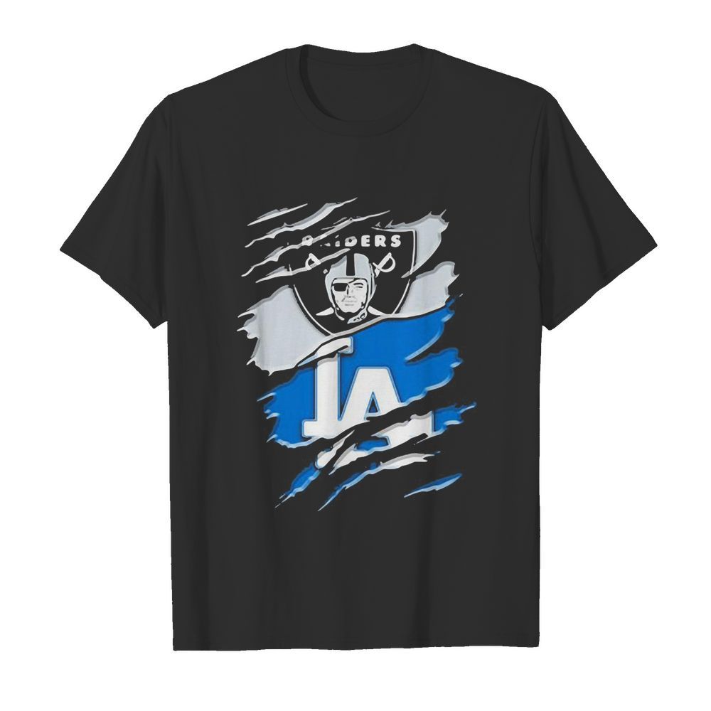 Los angeles raiders and los angeles dodgers shirt