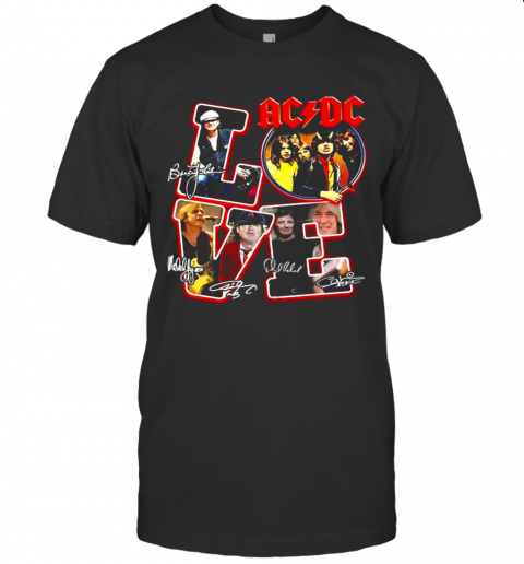 Love AC DC Signature T-Shirt