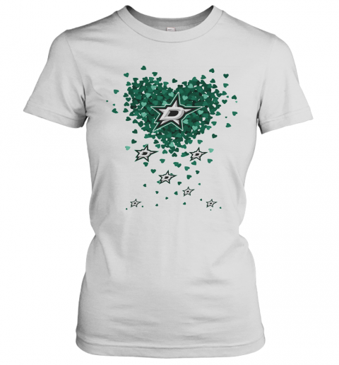 Love Dallas Stars Baseball Heart Diamond T-Shirt Classic Women's T-shirt