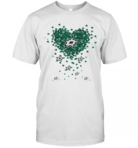 Love Dallas Stars Baseball Heart Diamond T-Shirt