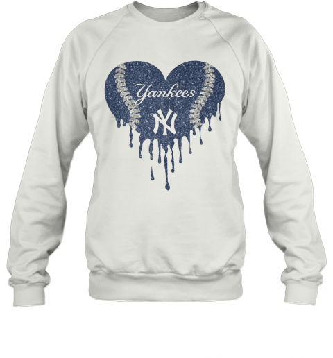 Love New York Yankees Baseball Heart Diamond T-Shirt Unisex Sweatshirt