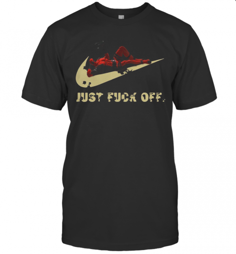 Marvel Anti Hero Deadpool Nike Just Fuck Off T-Shirt Classic Men's T-shirt