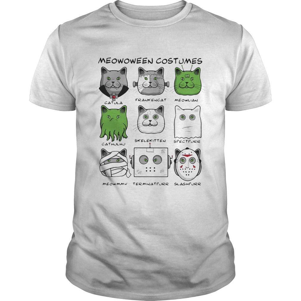 Meowoween costumes terminatpurr spectpurr shirt