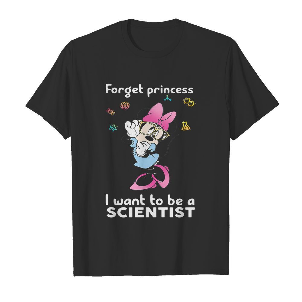 Minnie mouse forget princess i want to be a scientist  Classic Men's T-shirt