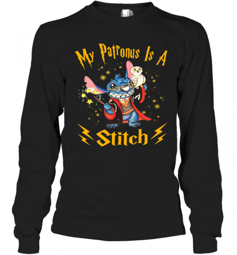 My Patronus Is A Stitch And Owl T-Shirt Long Sleeved T-shirt 