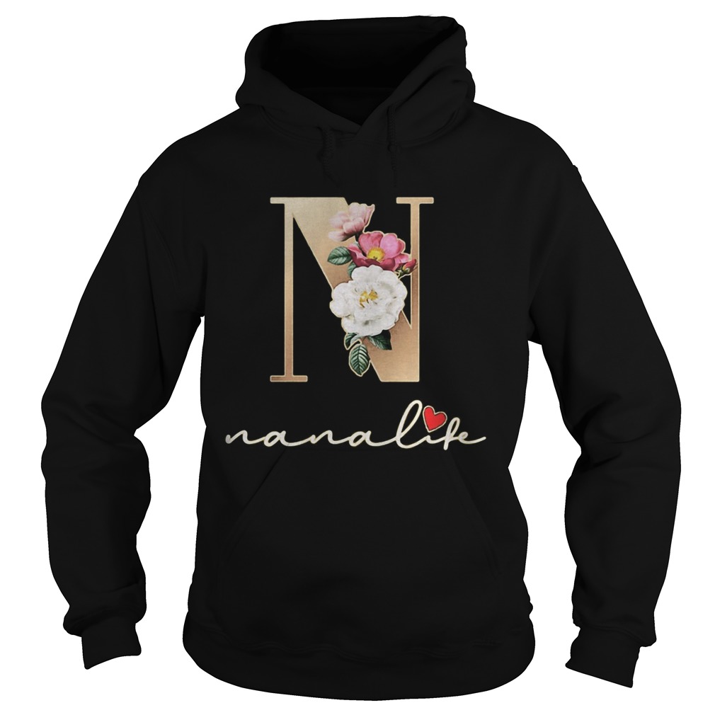 N nana life sunflower heart  Hoodie