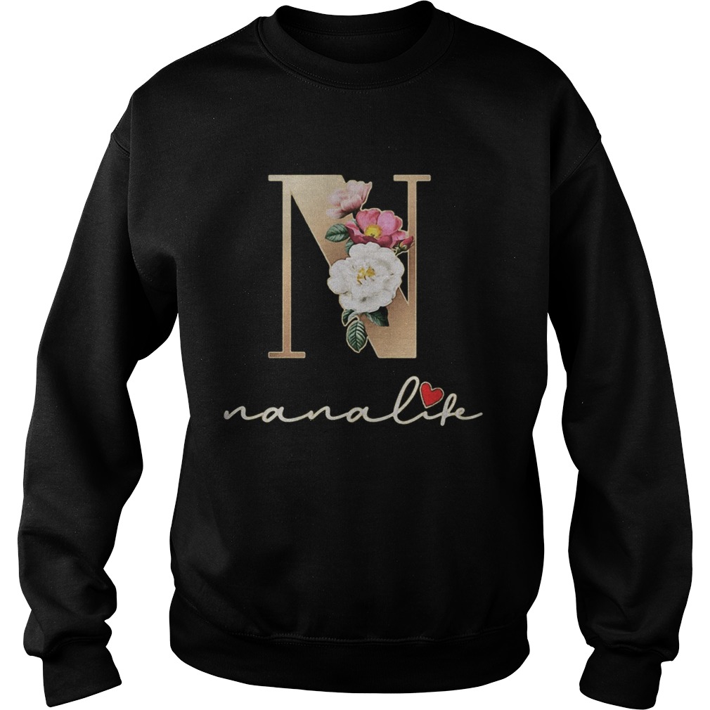 N nana life sunflower heart  Sweatshirt