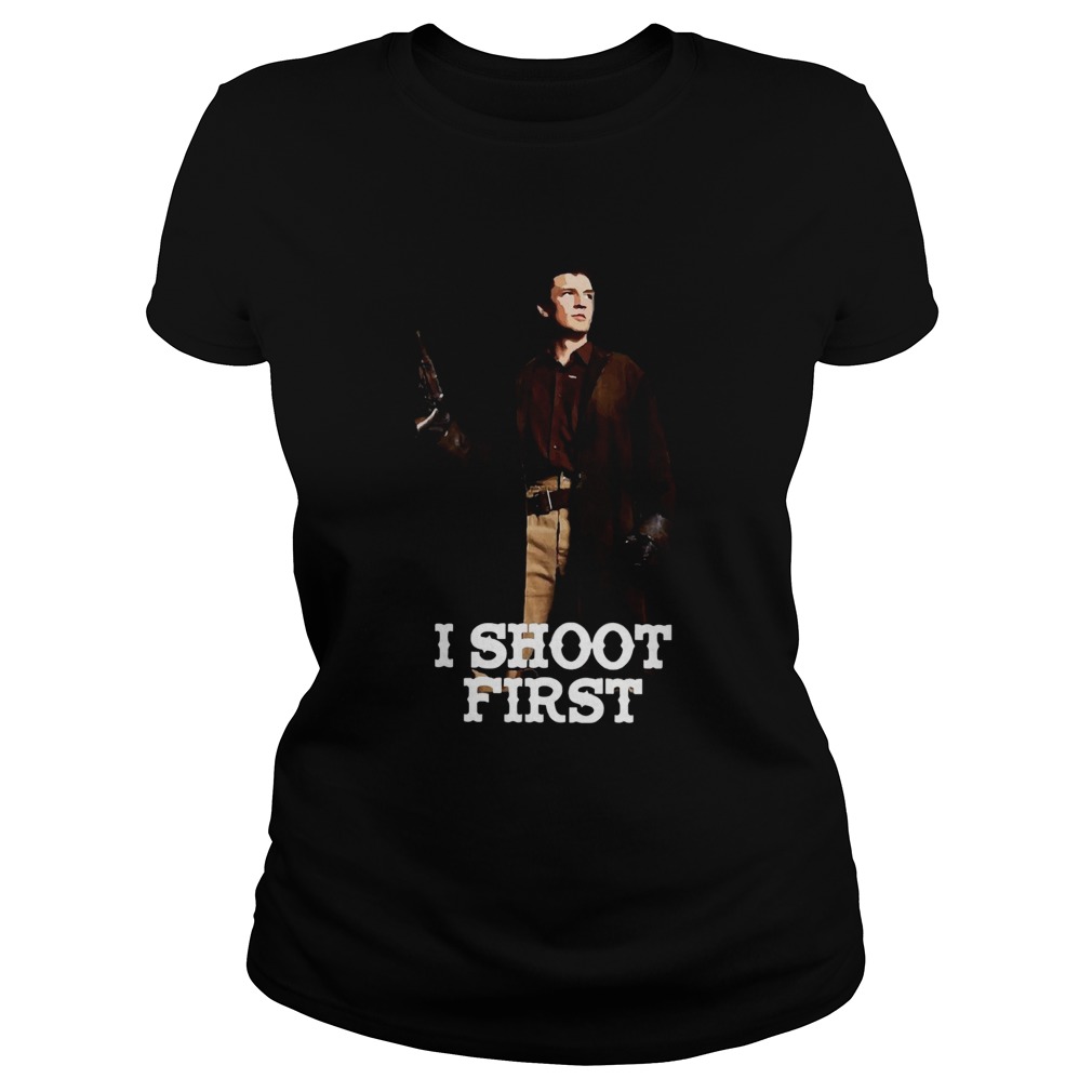 Nathan Fillion I Shoot First  Classic Ladies