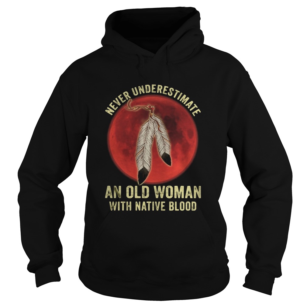 Native Blood Runs Through My Veins Sunset  Hoodie