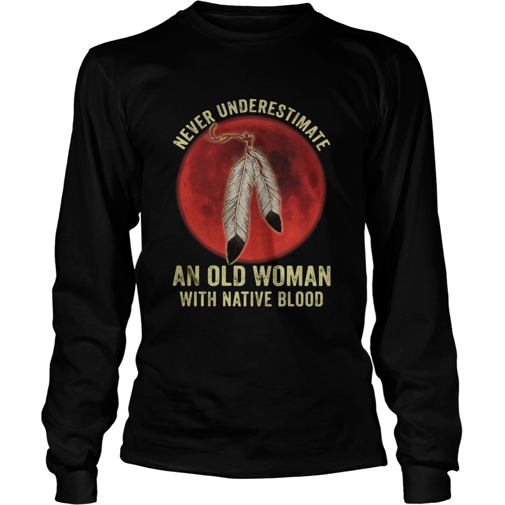 Native Blood Runs Through My Veins Sunset  Long Sleeve