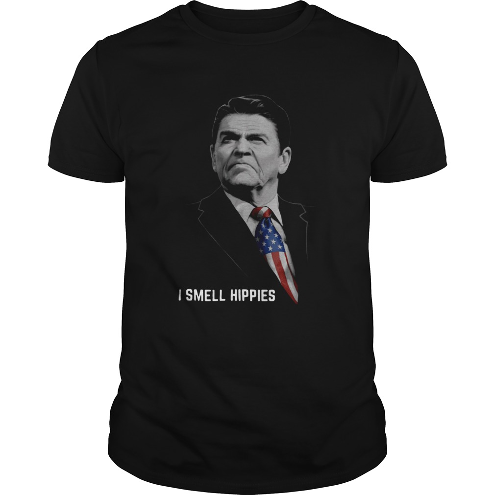 Nice Ronald Reagan I Smell Hippies shirt