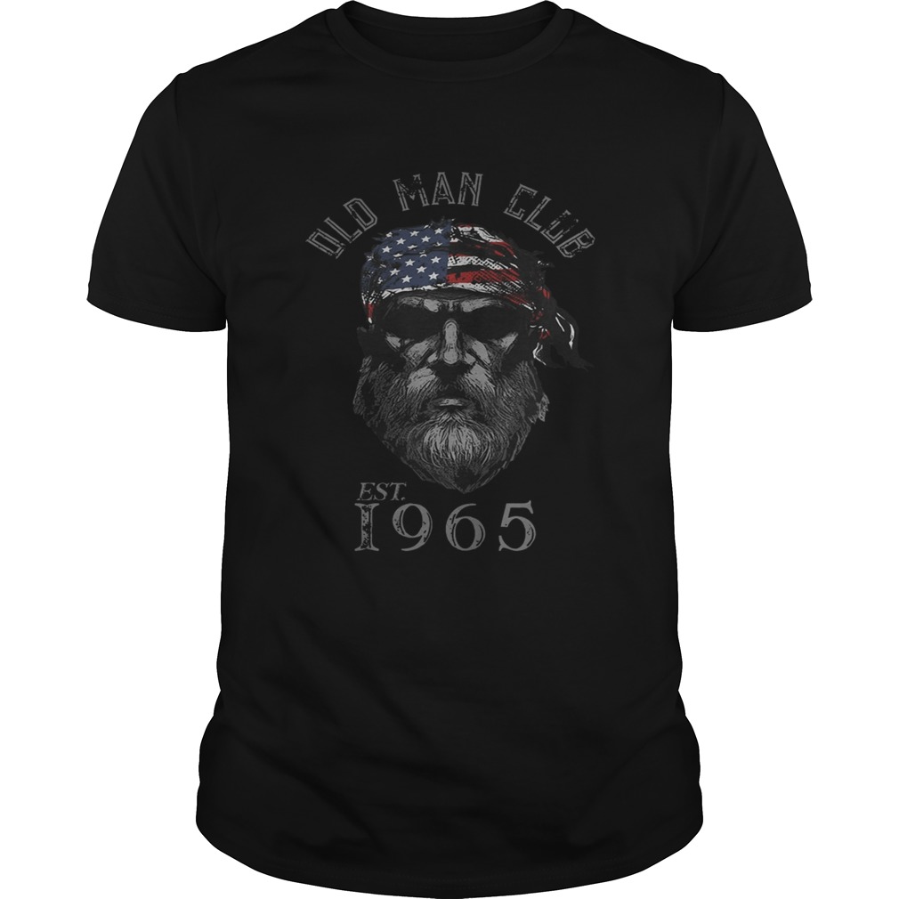 Old man club est 1965 american flag independence day  Unisex