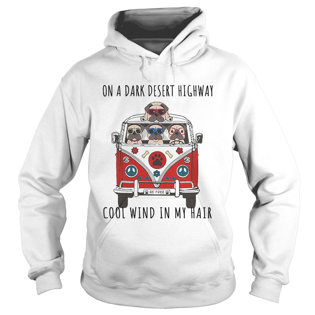 On a dark desert highway cool wind in my hair car dog  Hoodie