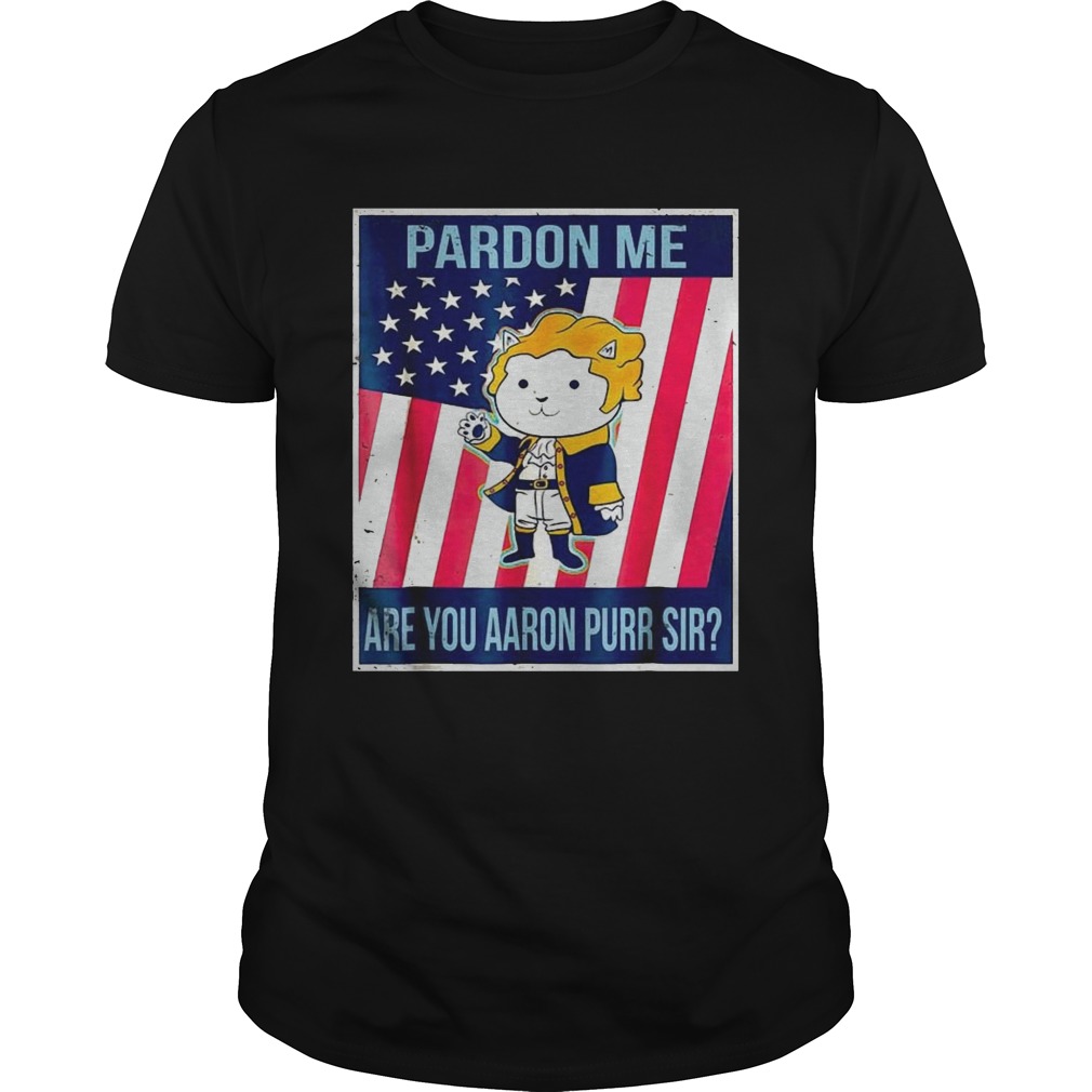 Pardon Me Are You Aaron Purr Sir American Flag  Unisex