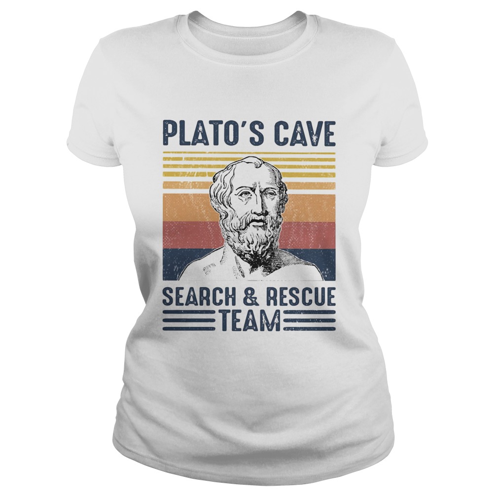 Platos cave search and resue team vintage retro  Classic Ladies