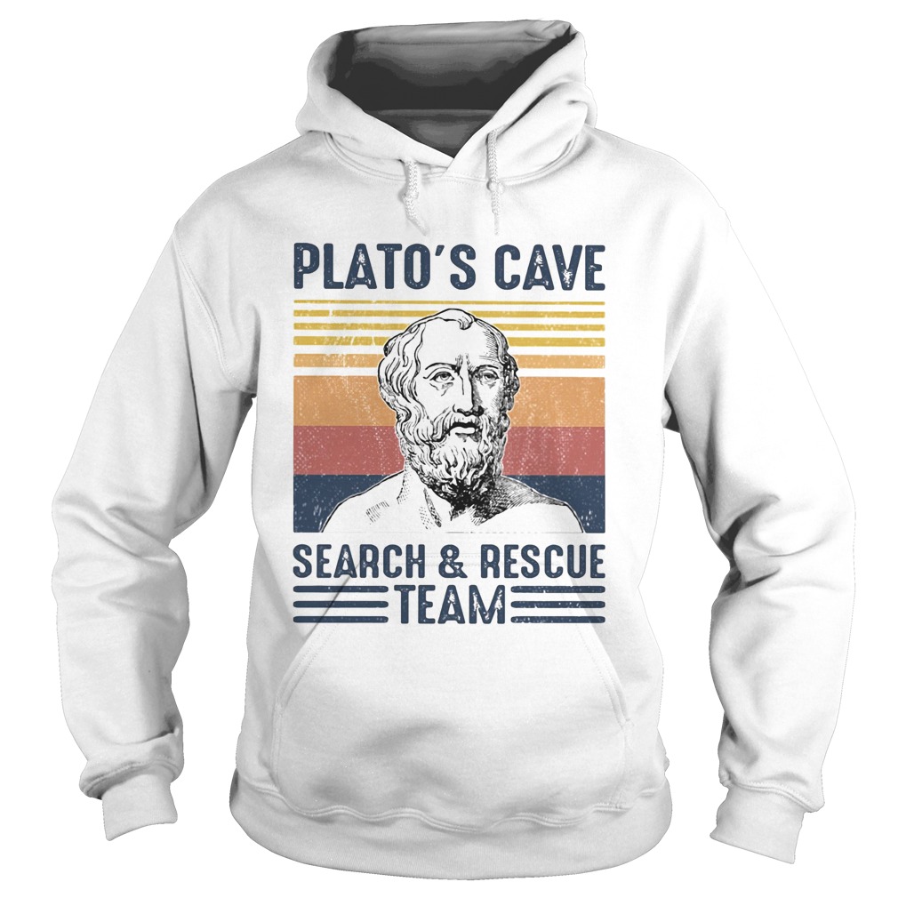 Platos cave search and resue team vintage retro  Hoodie