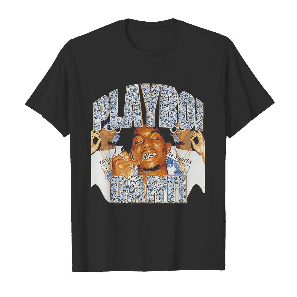 Playboi carti rapper diamond shirt