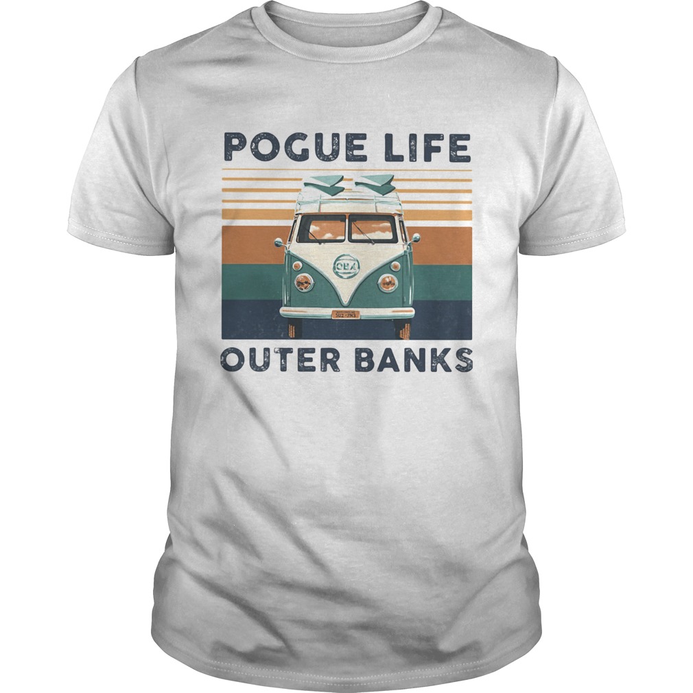 Pogue Life Outer Banks Car Vintage Retro shirt