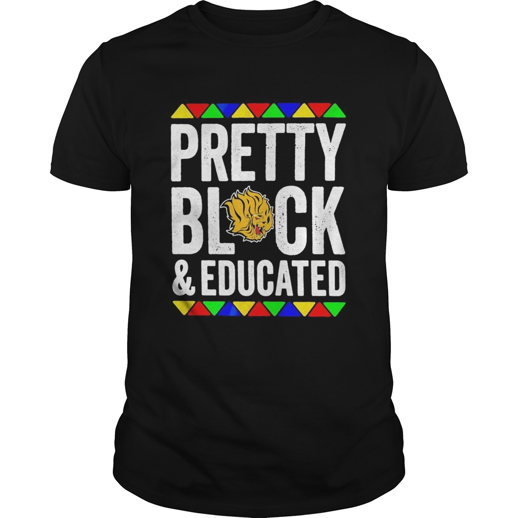 Pretty black and educated university of arkansas shirt