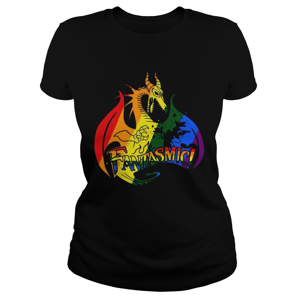 Pride Dragon Fantasmic LGBT  Classic Ladies