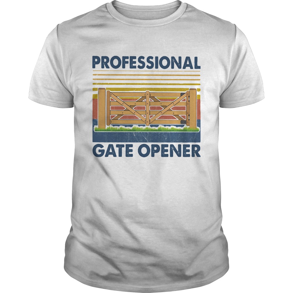 Professional gate opener vintage retro shirt