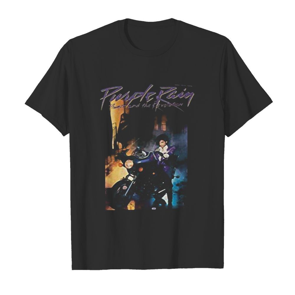 Purple rain prince and the revolution motorcycle shirt