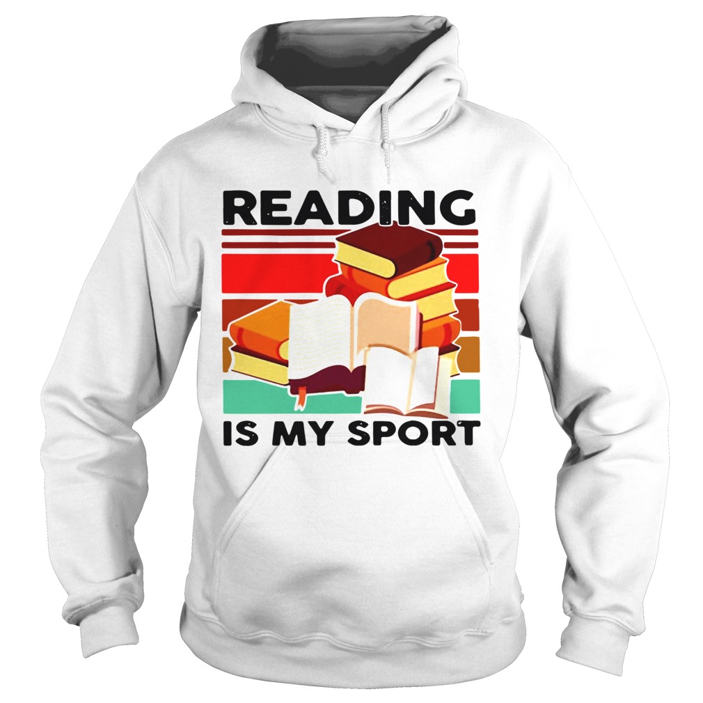 Reading Books Is My Sport Vintage  Hoodie