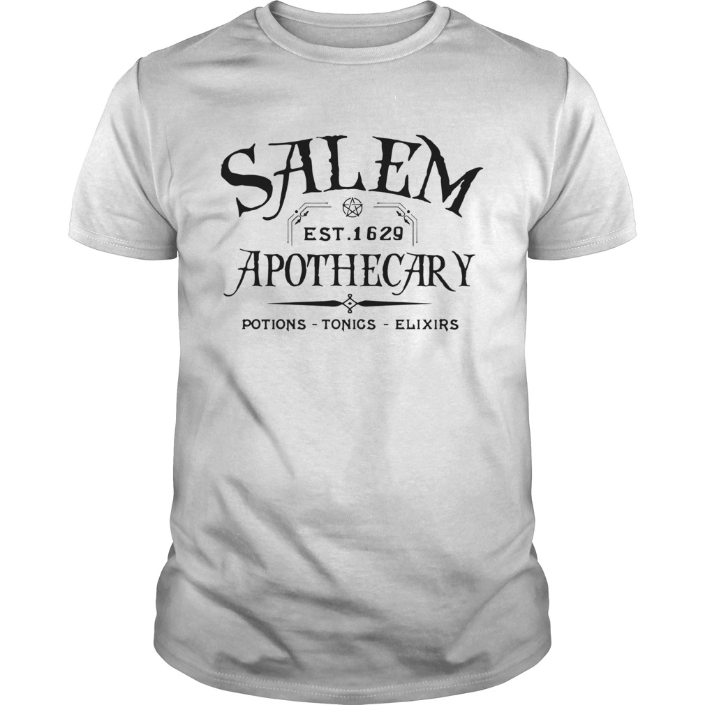 Salem Est 1629 Apothecary Potions Tonics Elixirs shirt