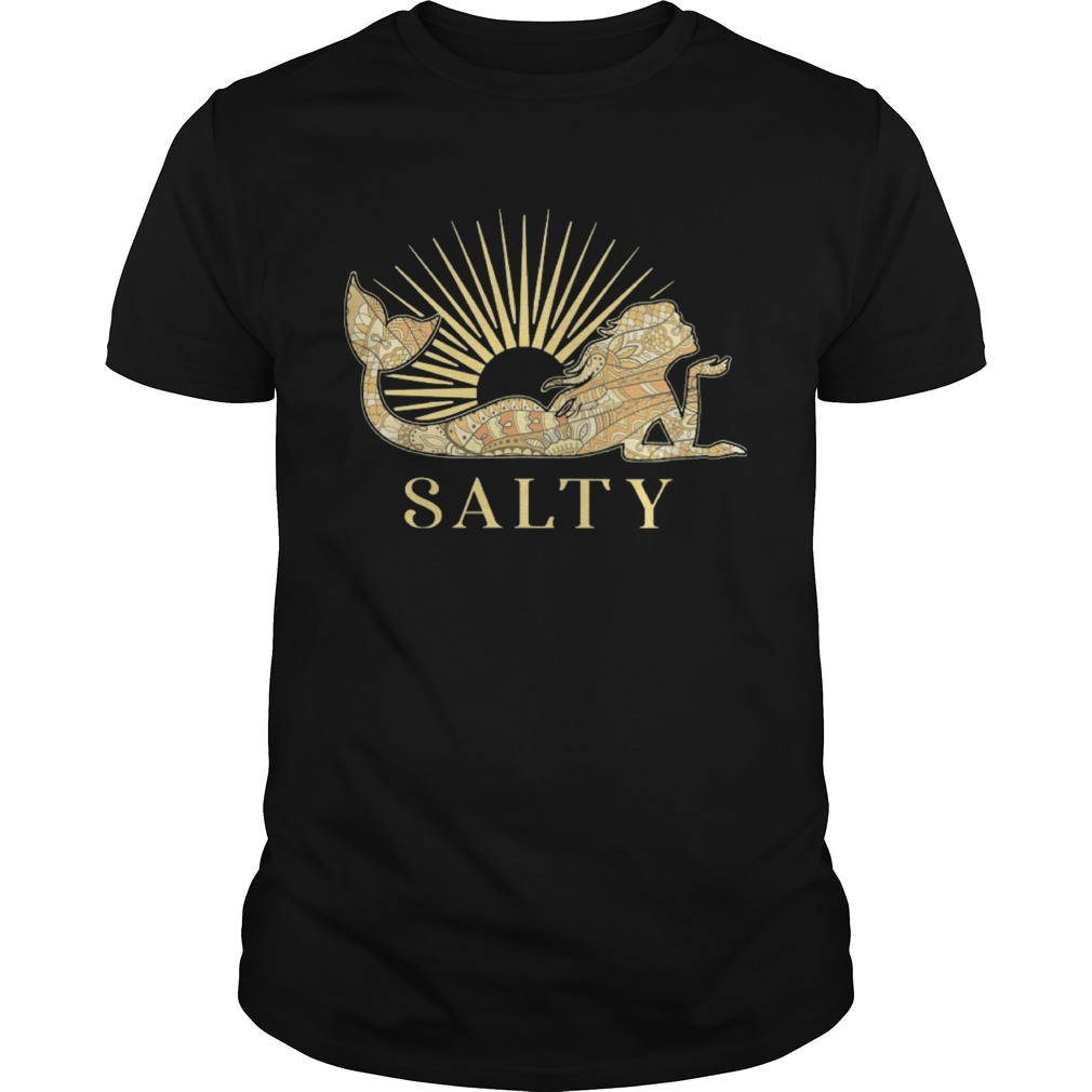 Salty Mermaid Yellow Radiate shirt