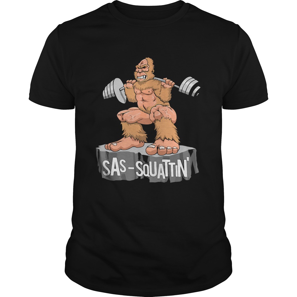 Sas squattin apes weightlifting rock shirt