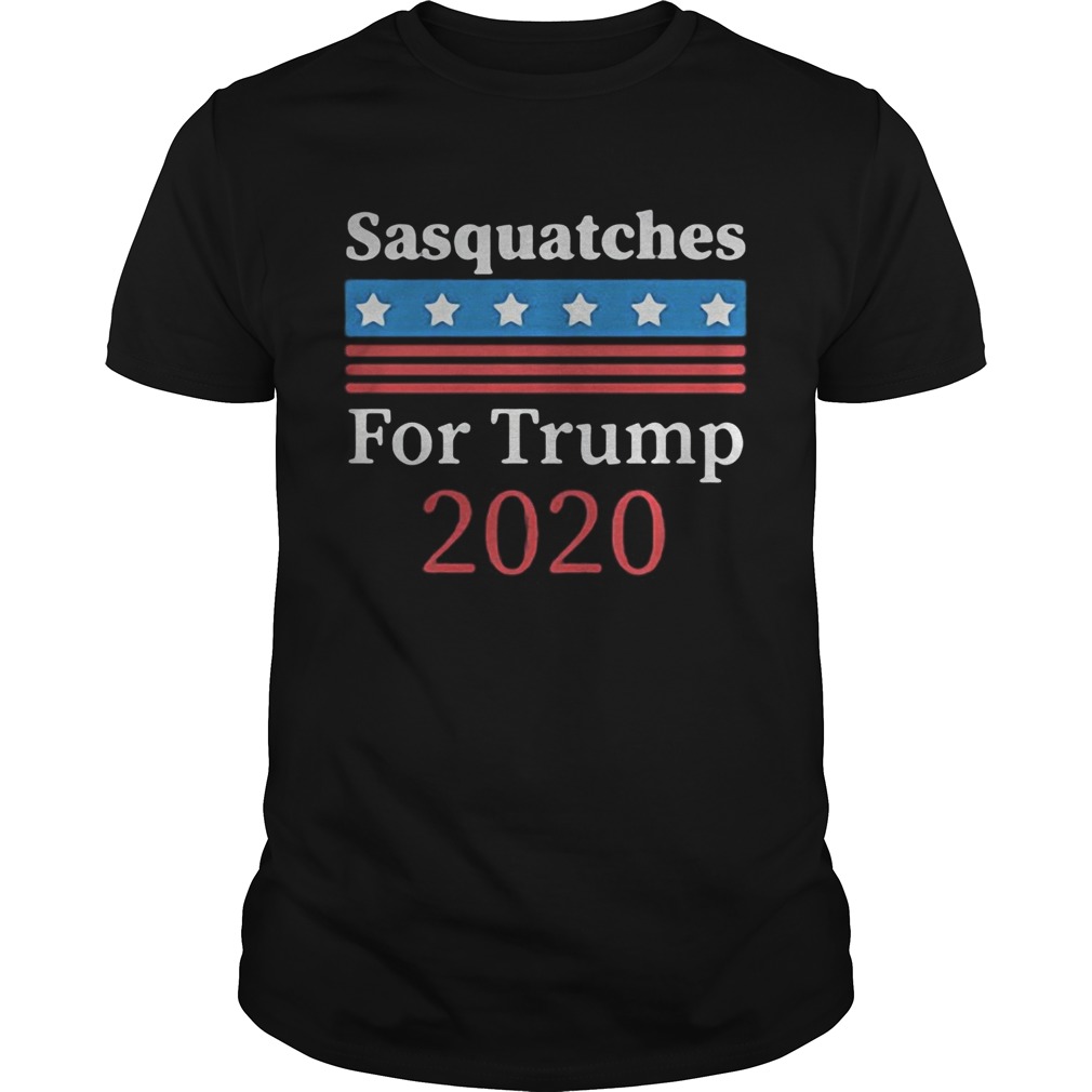 Sasquatches for trump 2020 america independence day shirt