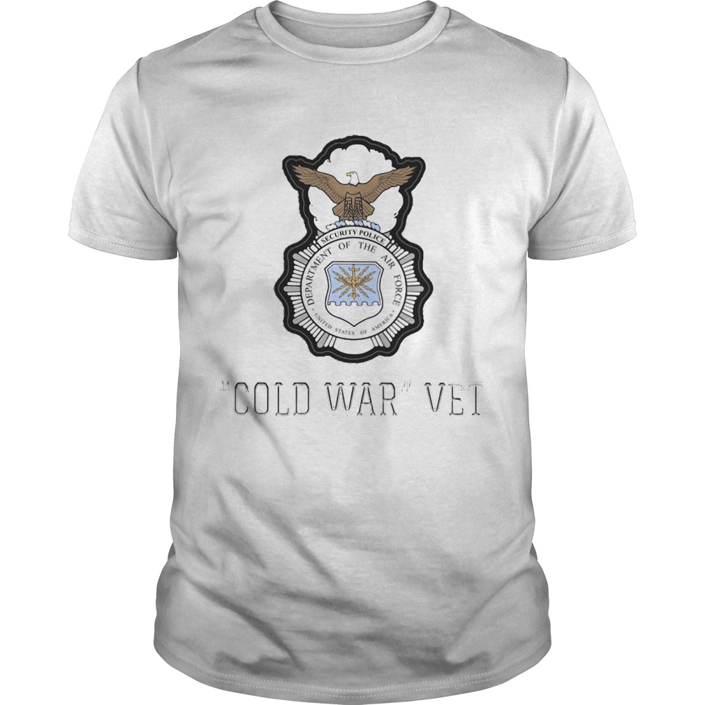 Security police department of the air force cold war vet shirt