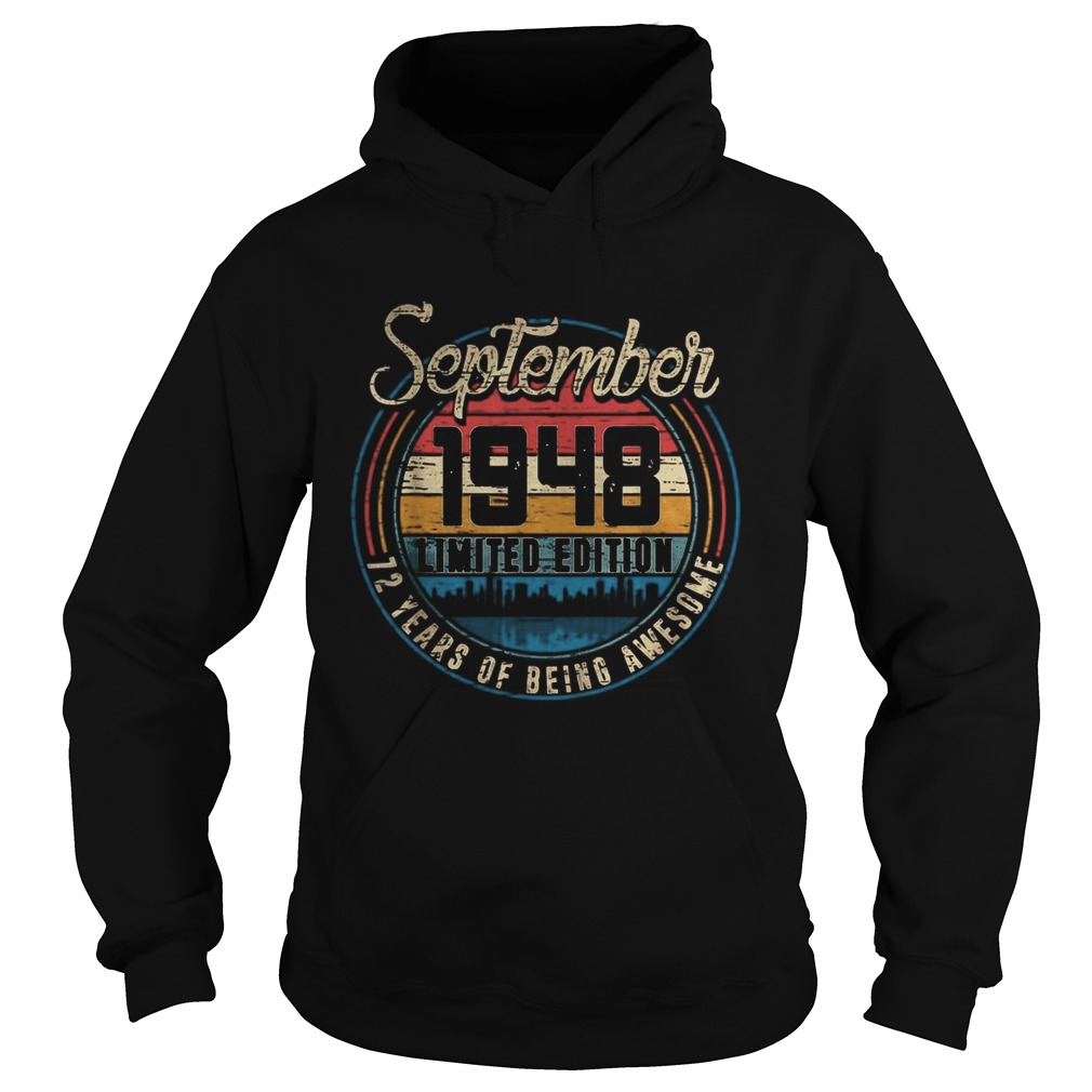 September 194872 years of being awesome vintage retro  Hoodie