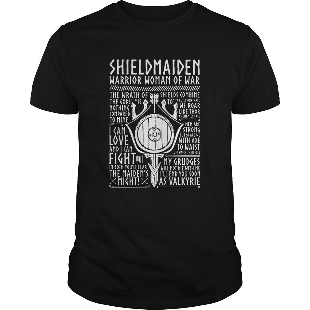 Shield maiden warrior woman of war i can love and i can fight the maids night shirt