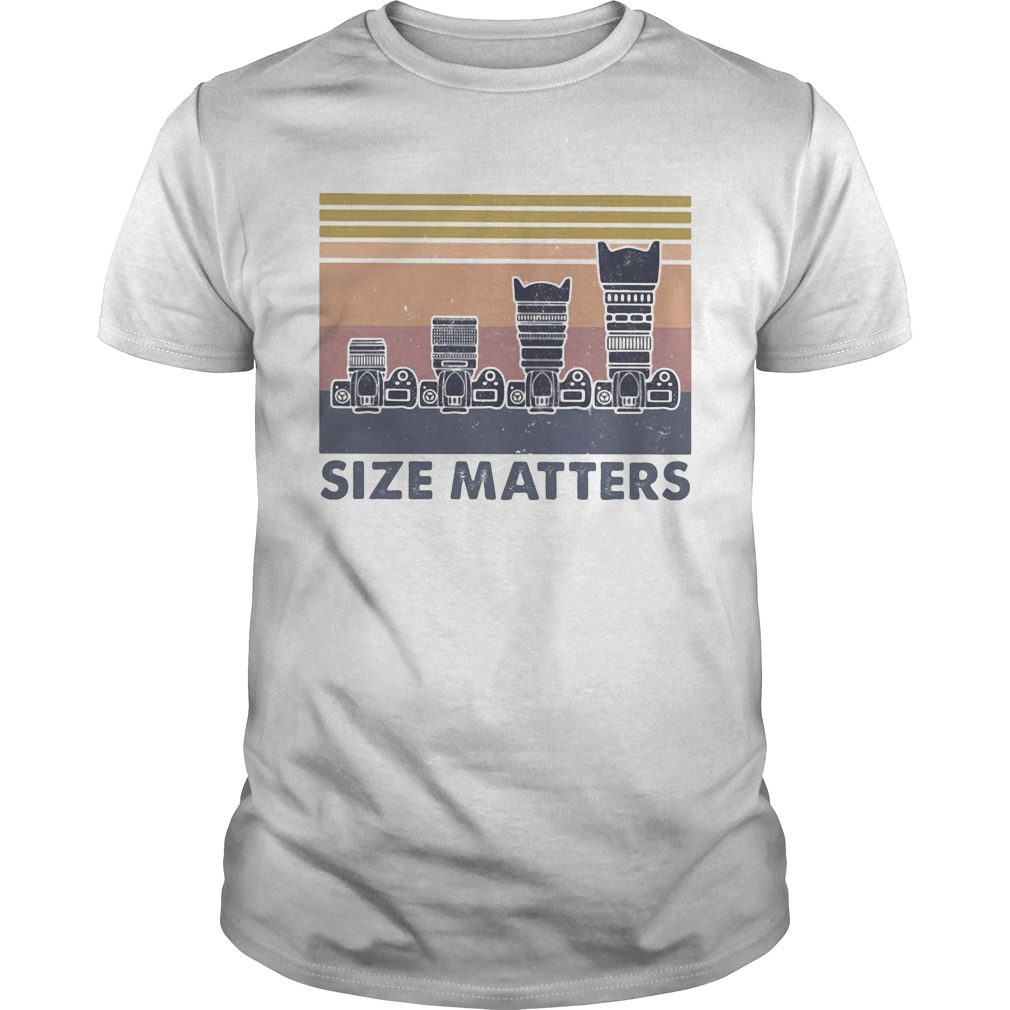 Size matters camera vintage retro  Unisex