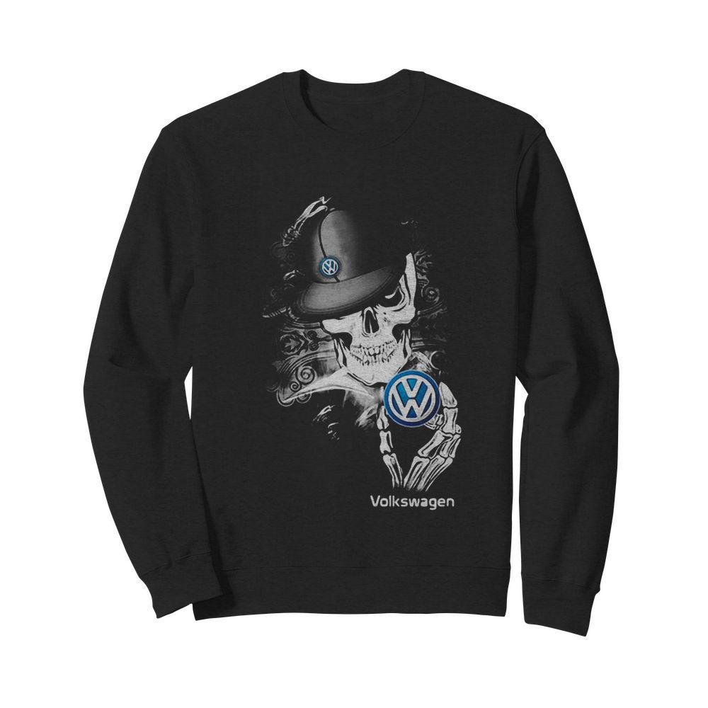 Skeleton skull volkswagen logo  Unisex Sweatshirt