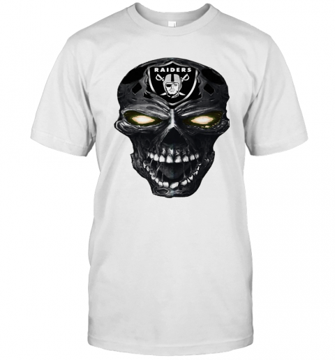 Skull Oakland Raiders Football Logo Light T-Shirt